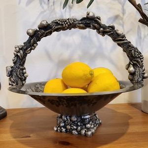 Beautiful Antique Stainless Fruit Bowl